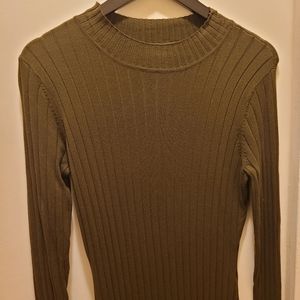 Fitted Dress, fine-knit viscose-blend fabric with